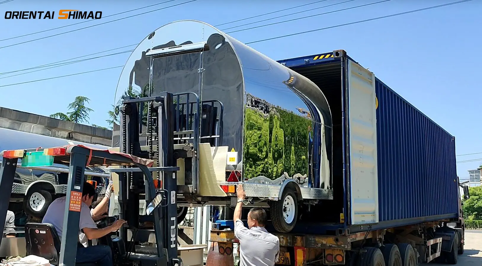 Elikagaien emakida-trailerak Melbourne Australiara bidalitakoak