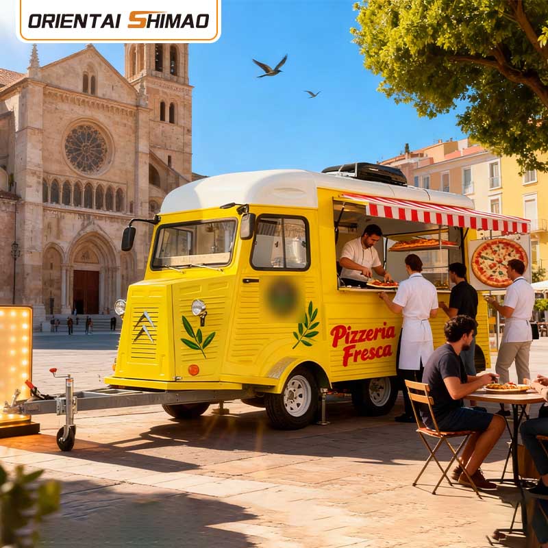Kafe-denda Kafe-kamioia Kafe-kamioi mugikorra Janari azkarreko janari-trailerra Food Truck