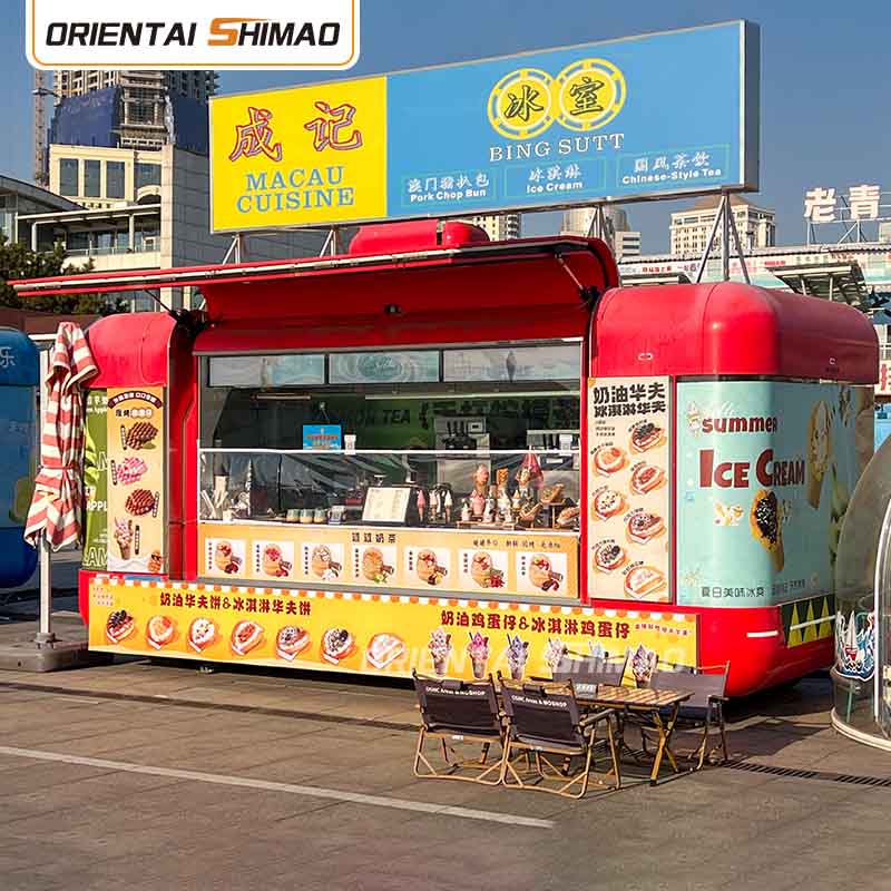 Postre-Orga Sukalde Mugikorra Kaleko Janari-Orroa Catering Elikagaien Trailer Food Truck