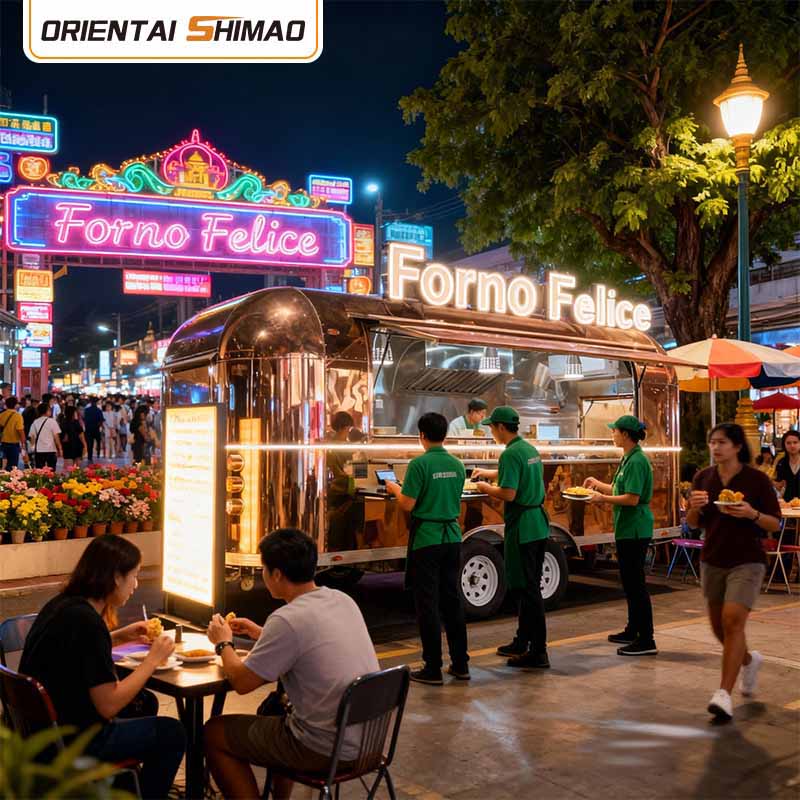 Food Truck Ekipamendua Sukalde komertziala Ekipamendua Catering Mobile Food Trailer Food Truck