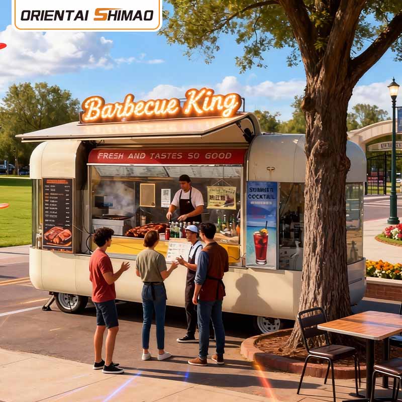 Hot Dog Saskia Hotdog-en postua Janari azkarraren postua Catering Street Food Trailer Commercial Food Truck