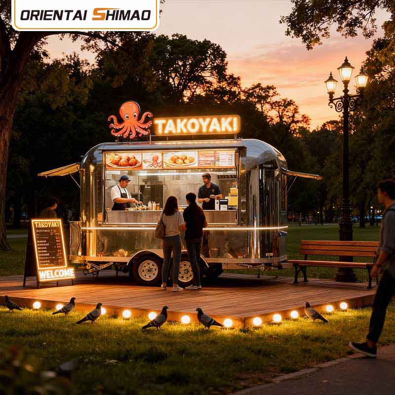 Izozki-trailerra Street Food Catering mugikorra Elikadura-trailerra Food Truck